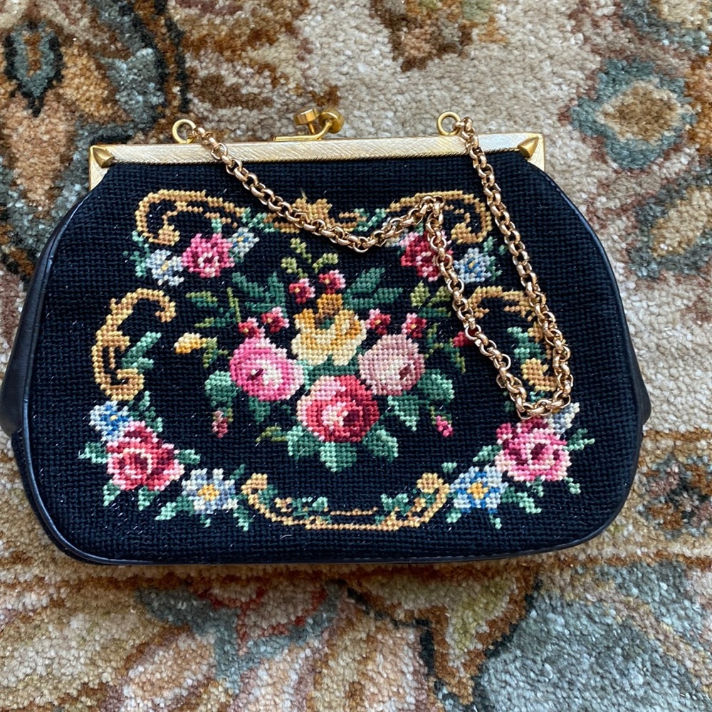 Vintage Needle Point Bag